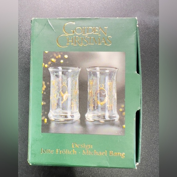 Holmegaard Other - JULESDRAMGLAS 2002 HOLME GAAND CHRISTMAS DRAM GLASSES SET OF 2